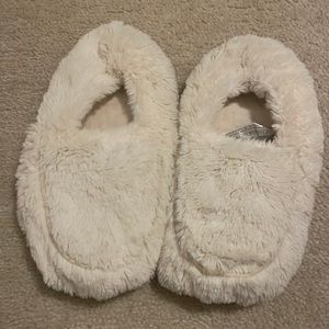 Warmies slippers - warm them up in the microwave!